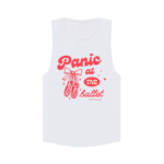 Panic at the Ballet tee in white- Ballet Trauma Club Summer Exclusive Collection