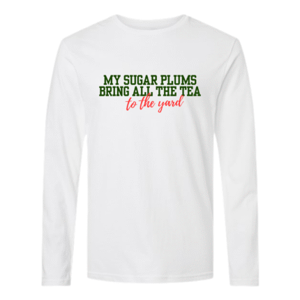 My Sugar Plums long sleeve tee in white as part of the holiday collection