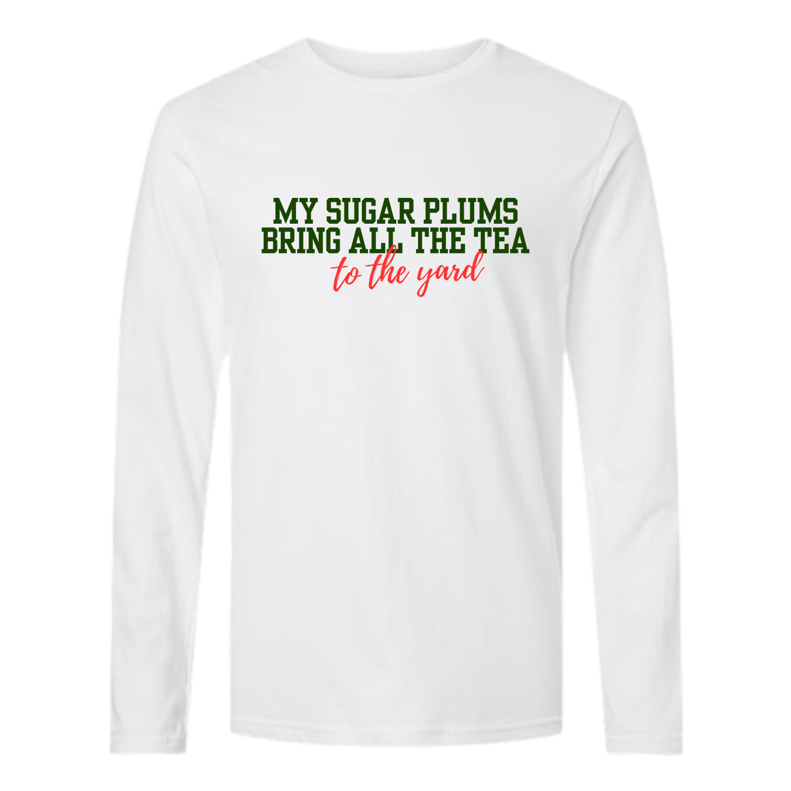 1 My Sugar Plums long sleeve tee in white as part of the holiday collection