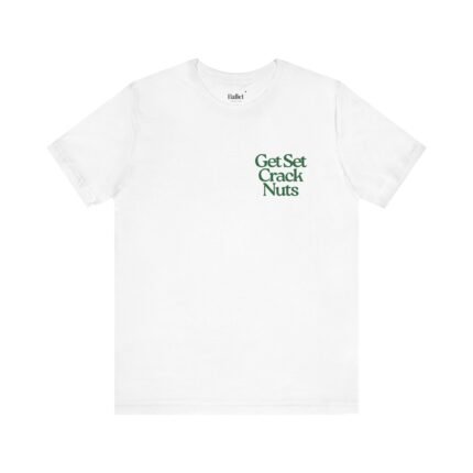 Get Set Crack Nuts tee in White for our holiday collection.