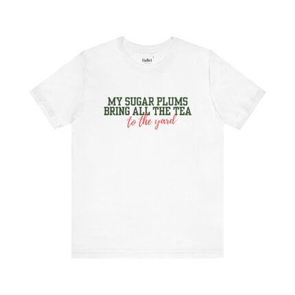 My Sugar Plums tee in white as part of the holiday collection